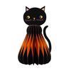 2Pcs Halloween Arrangement Props Super Cool Realistic Pattern Cat Styling Statue Festivals
