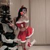 Shuo Yao Sexy Backless Christmas Mini Dress 003