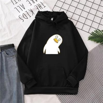Anime Huvtröjor WoUnisex Söt Anka Tröja Tecknad Gintama Sakata Grafiska Toppar Huvtröja Kvinna Harajuku Koreansk Stil Kläder