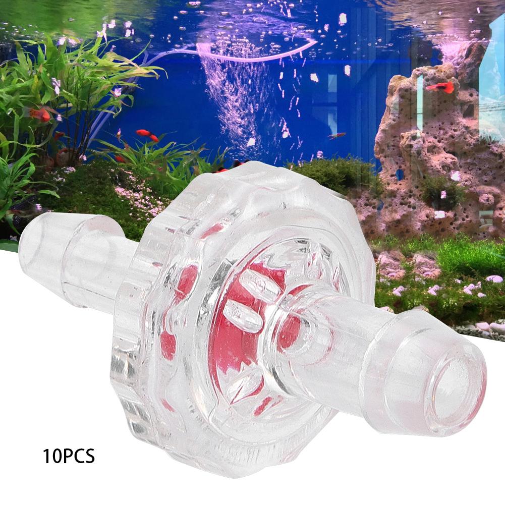 10KS PP Akvarijní Vzduchové Čerpadlo Variabilní Průměr Jednosměrný Zpětný Ventil Zásoby pro Akvárium Příslušenství