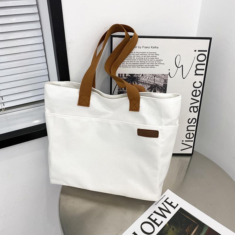 Канвас сумка Женская ins Мори сумка через плечо Большая вместимость книга студент класс сумка для поездок на работу Ручная тканевая сумка белый