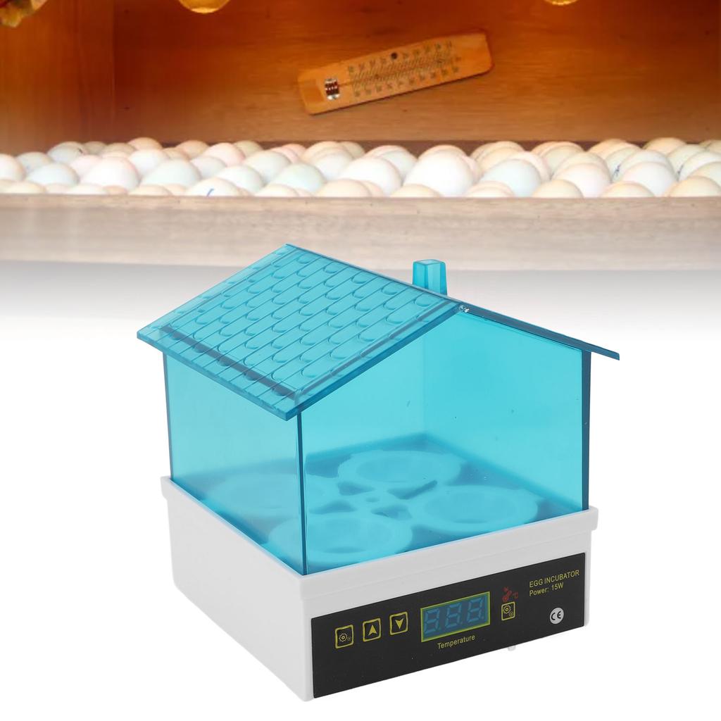 Small Egg Incubator 4 Egg Slots Adjustable Temperature Humidity Portable Automatic Hatching Egg Incu