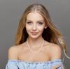 [COAI] Freshwater Pearl June Birthstone Power Stone Necklace for Women