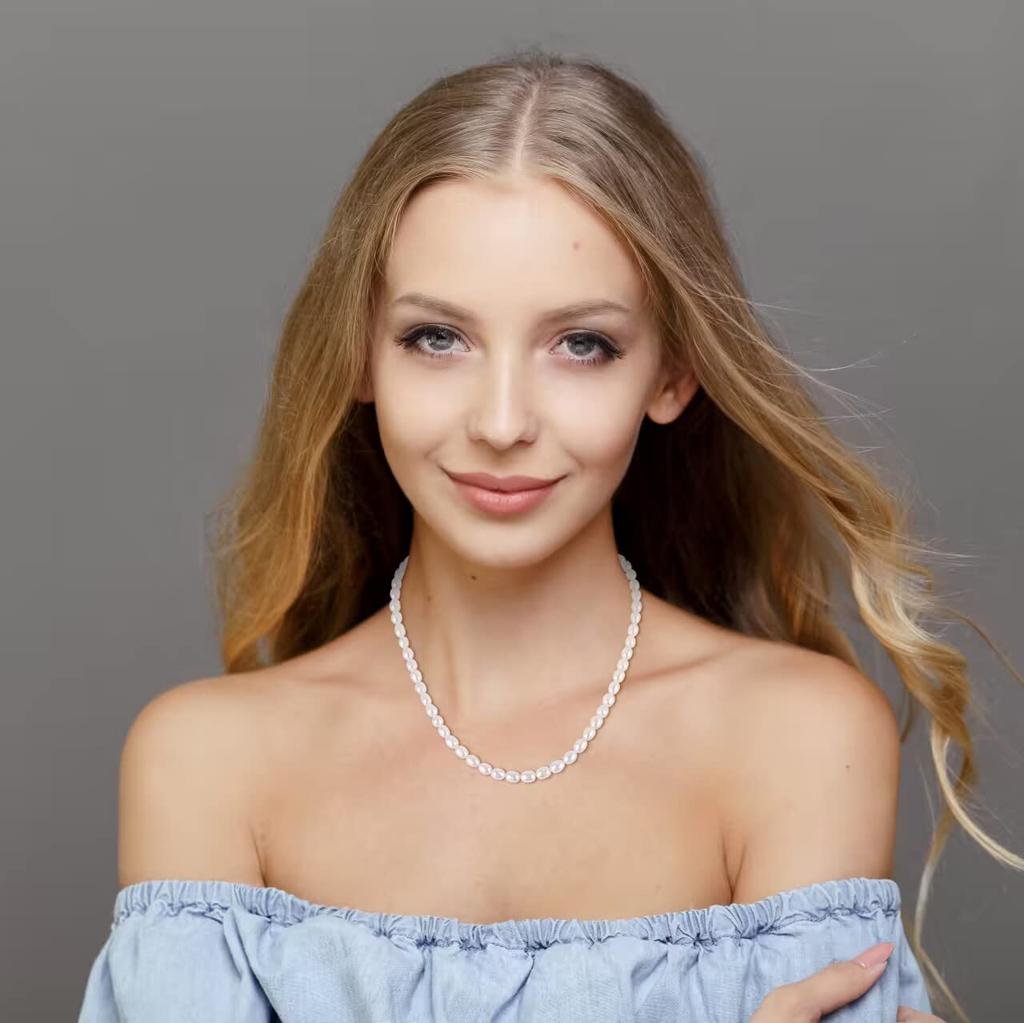 [COAI] Freshwater Pearl June Birthstone Power Stone Necklace for Women