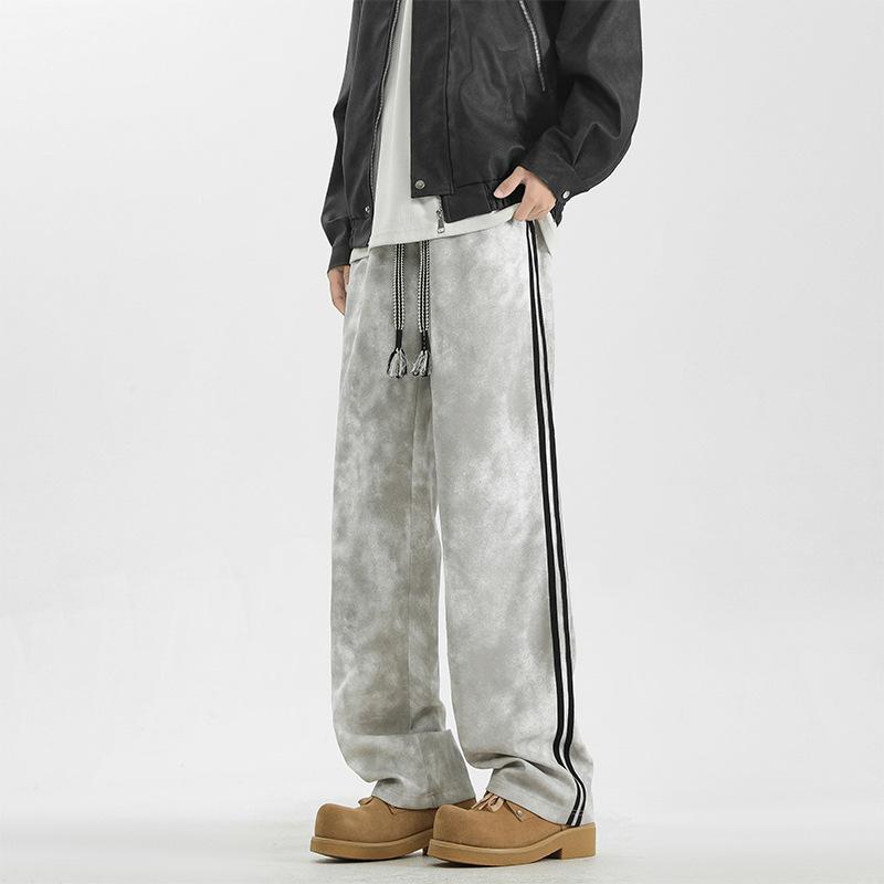 

Spring New Loose Straight High Street Versatile Sports Casual Trousers M сірий колір