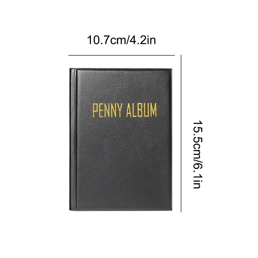 Mini Penny Coin Storage Bag 108 Pockets Coin Collection Holder Money Organizer Commemorative Coin Album Book for Collector Gifts