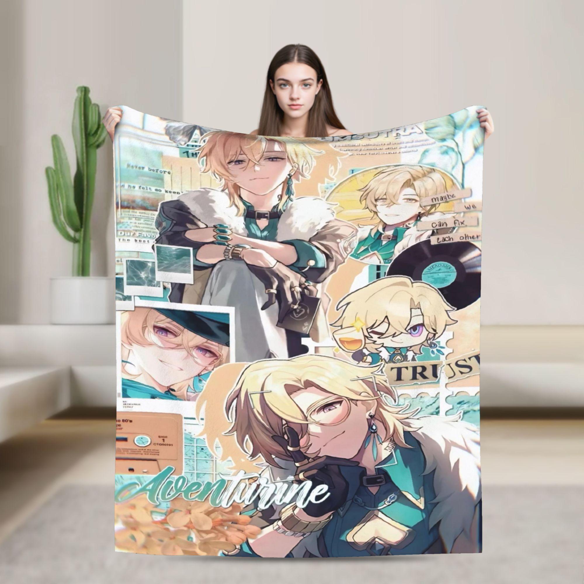 

Firefly Blanket Honkai Anime Fuzzy Funny Warm Throw Blanket for Home Winter 100x150cm