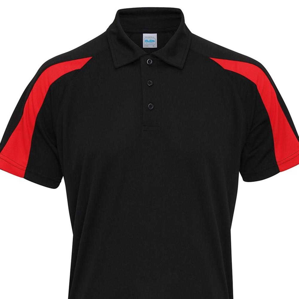 Just Cool Mens Cool Contrast Polo Shirt