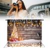 Christmas Wood Tree Photography Background Studio Photo Prop Backdrop Decoration