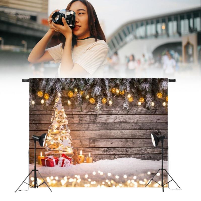 Christmas Wood Tree Photography Background Studio Photo Prop Backdrop Decoration