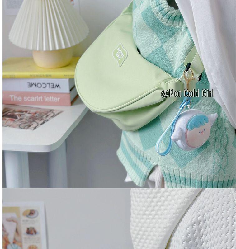 Macaron Minimalist Small Crossbody Bag for Women - Japanese Mori Girl Style