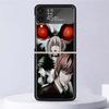 Anime Manga Death Note Ryuk Shockproof Hard Case For Samsung Galaxy Z Flip 4 3 5G Phone Cover Z Flip3 Flip4 Black Fundas Matte S