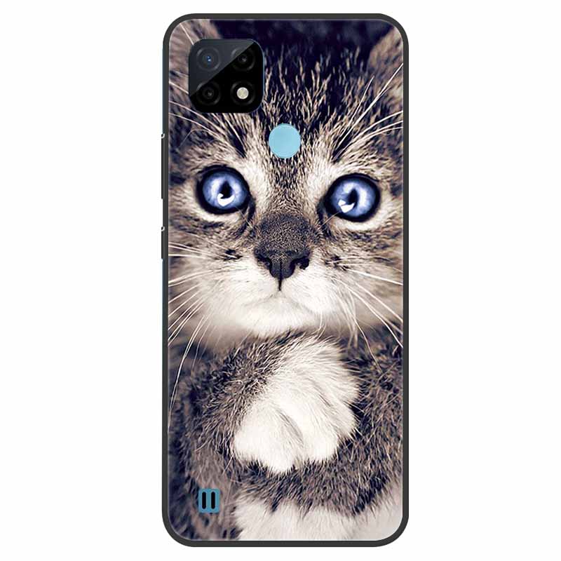 Pro Realme C21 Pouzdro Nárazuvzdorné Měkký silikon TPU Zadní kryt Pro Realme C31 C21Y C25S C25 Pouzdra na telefony Realme C21 C31 Roztomilý kreslený