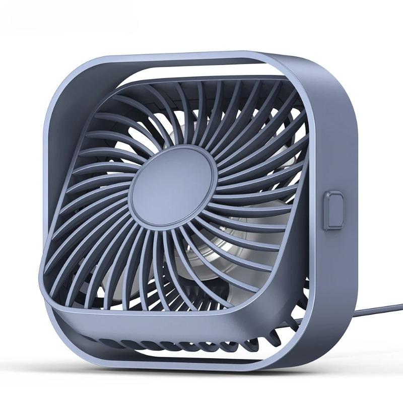 Desktop Mini Fan with Multi-angle Adjustment Office and Dormitory Desktop Ultra-quiet 3-speed High Wind Force 360°Rotatable Fans
