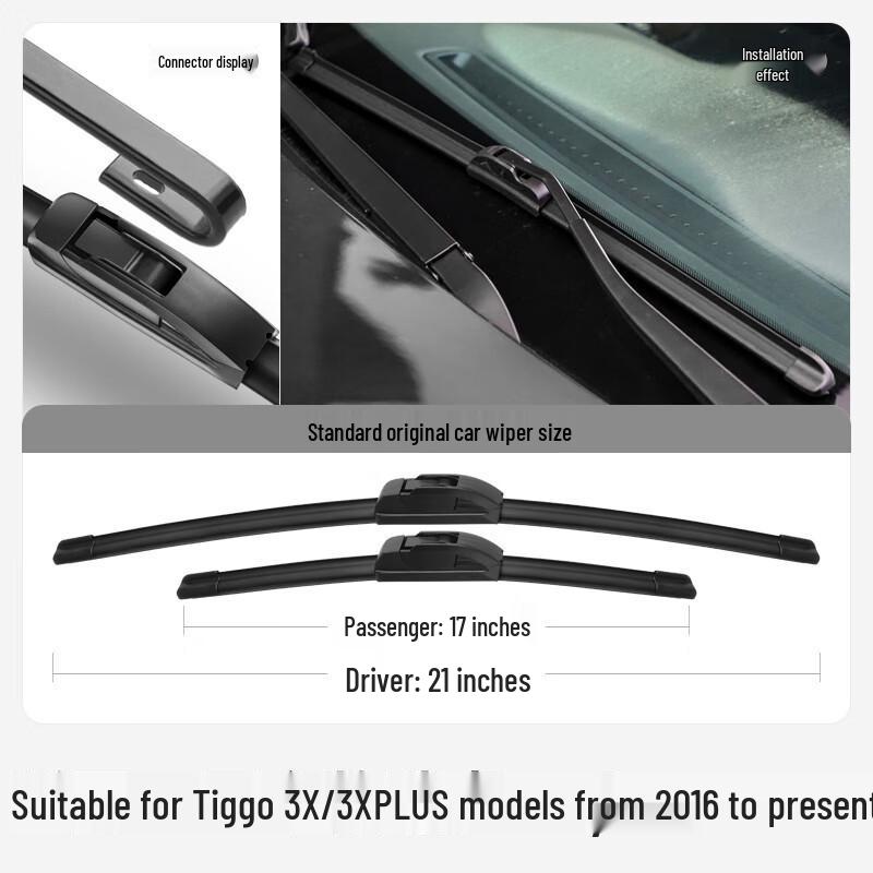 Chery Tiggo 3X Silent Frameless Front Wiper Blade Accessory Chery Tiggo 3X/2016-2024 {Rear wiper single}