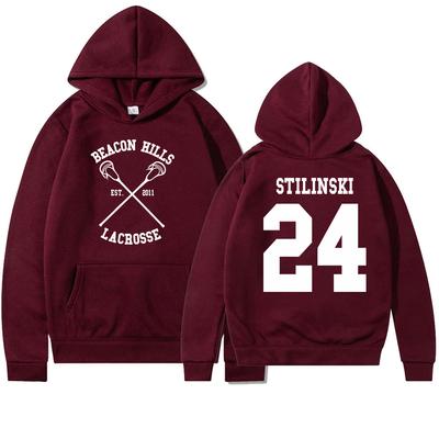 Bluzy Teen Wolf STILINSKI 24 LAHEY 14 MCCALL 11 Modny Nadruk Streetwear Mężczyźni Kobiety Bluzy Sportowe Bluza Harajuku Ubrania