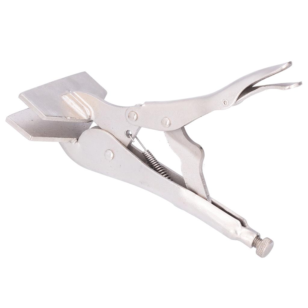 Flat Locking Pliers Steel Adjustable Flat Head Vise Locking Grip Pliers for Connecting Welding Parts10 Inch