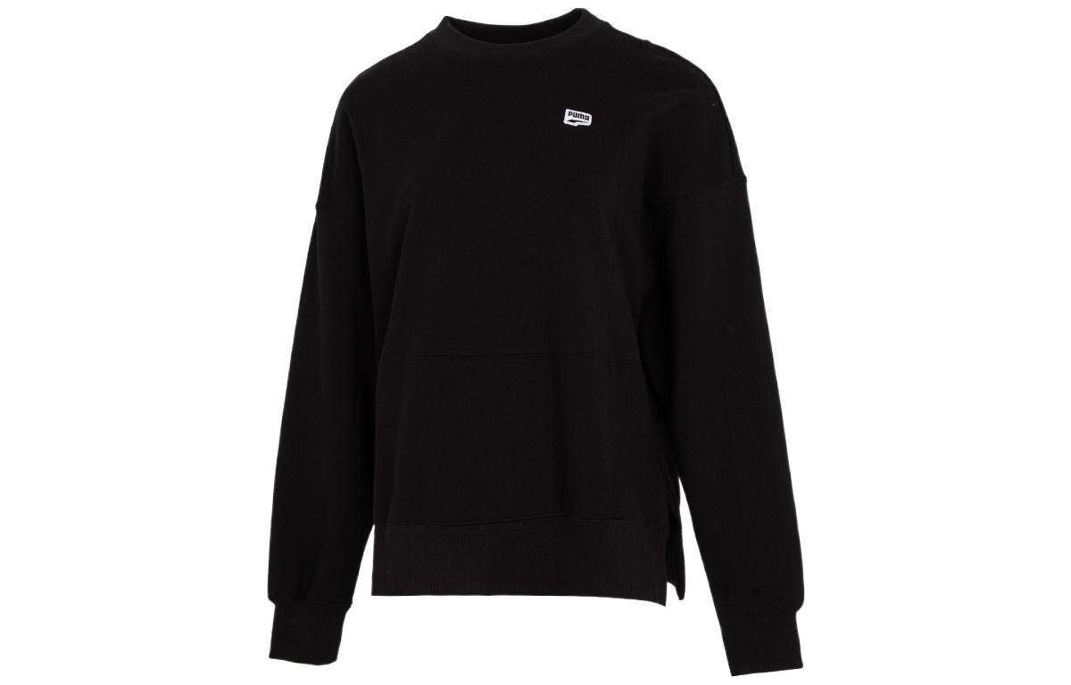 PUMA Свитшоты Женские Черный Круглый вырез Умеренный Другое 535366-01 XL