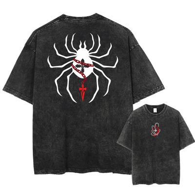 Vintage Anime Hunter X Hunter Acid T Shirt Graphic Print Tees Men Women Manga Street Washed 100% Cotton T Shirts