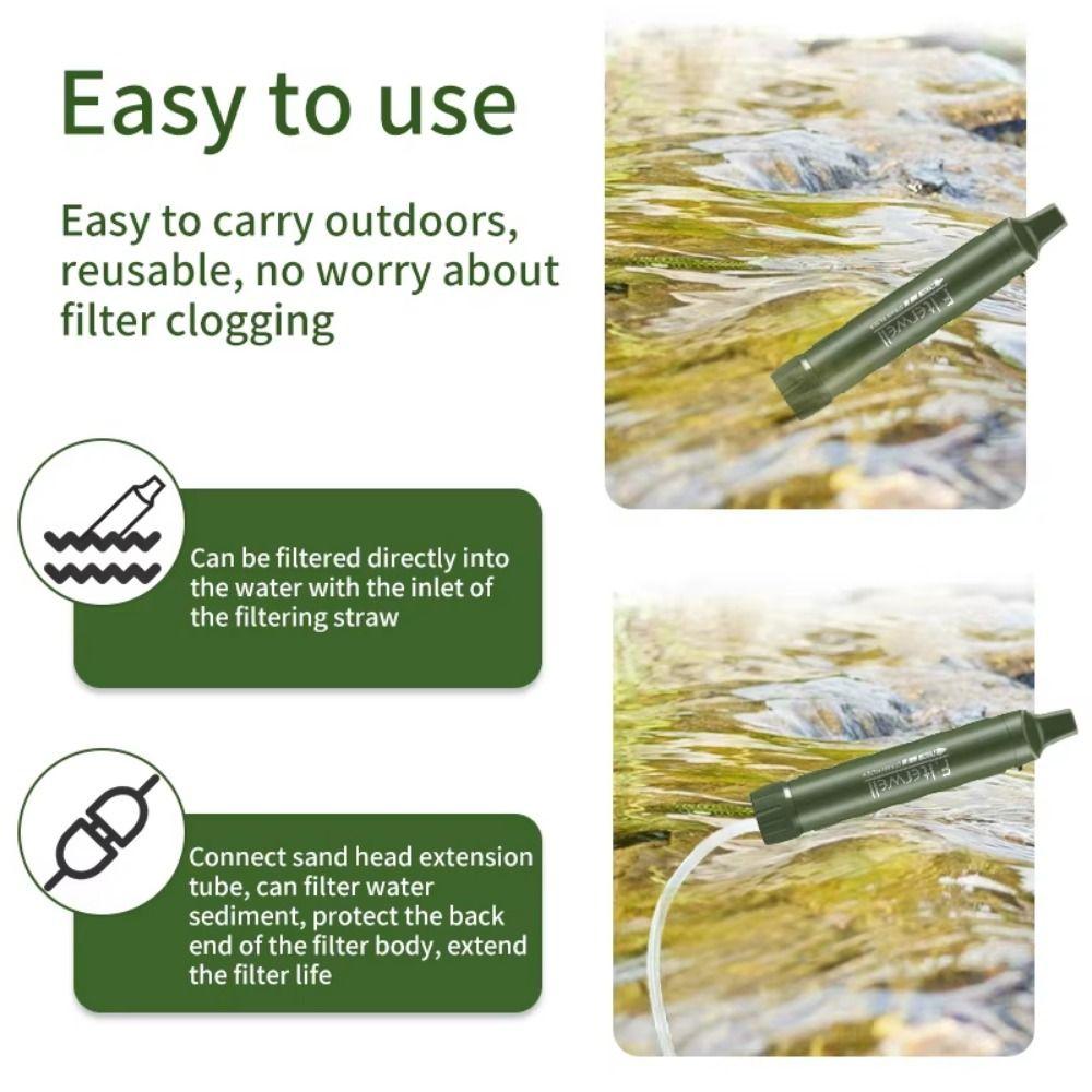 Mini Purification Water Filter Straw Drinking Water Filtering Straw Mini Water Filter Straw  Hiking