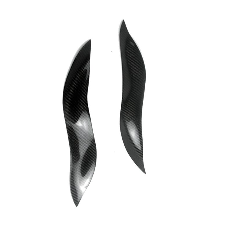 Car Headlights Eyebrow Eyelid Trim Cover Sticker Car Styling Accessories For Smart 2003 Accessories Carbon Fiber