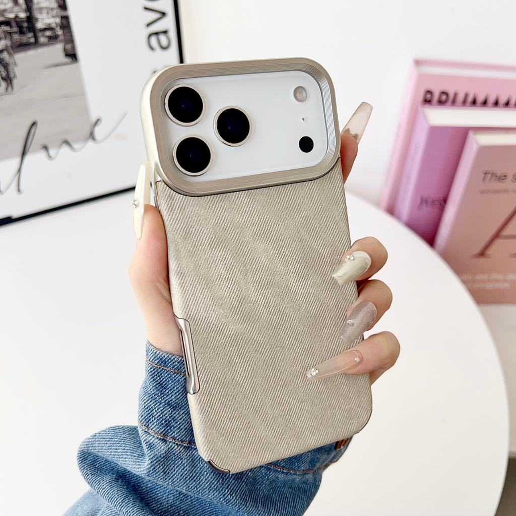 Vintage Cowboy Fabric Soft Shockproof Phone Case For iPhone 17 Air 16 15 14 13 12 11 Pro Max Plus Luxury Retro Jeans Armor Cover