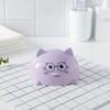 Large Cartoon Soap Dish with Lid - Drainable, Oval Plastic Holder for Bathroom Essentials, Soap Box, Nordic Style