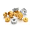 20Pcs Stainless Steel Gold Texture Flat Spacer Beads Loose Bead for DIY Bracelet Necklace Jewelry Making Charm Finding 4/5/6/8mm