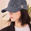 VARZAR VA Square Suede Ball Cap Charcoal
