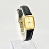 SEIKO Gold Rectangular Watch 904968 with New Strap [Excellent Condition/New Battery] Ladies' 7321-6270