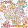 50 in 1 box Miniature scene landscape stickers three-dimensional house stickers toys girls  birthday gifts