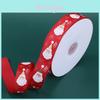 Christmas Ribbons With Santa Claus Print For Gift Wrapping And Decoration