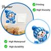 Removable Wall Sticker Cute Snowman Switch Sticker, Self-Adhesive PVC Decorative Decal, Blue And Holiday Socket Panel Cover White Winter Theme Art for