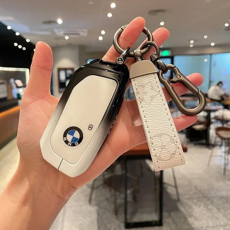 Car Key Case Cover Shell Fob For BMW i7 X7 G07 LCI iX I20 X1 U11 7 Series G70 G09 XM U06 G81 M3 Smart Key Protect Shell GX6