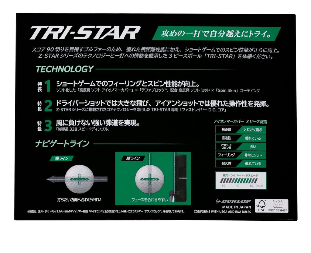 Dunlop Srixon Golf 2026 1 Dozen Royal Green TRI-STAR6 Balls, Model, (12 Balls),