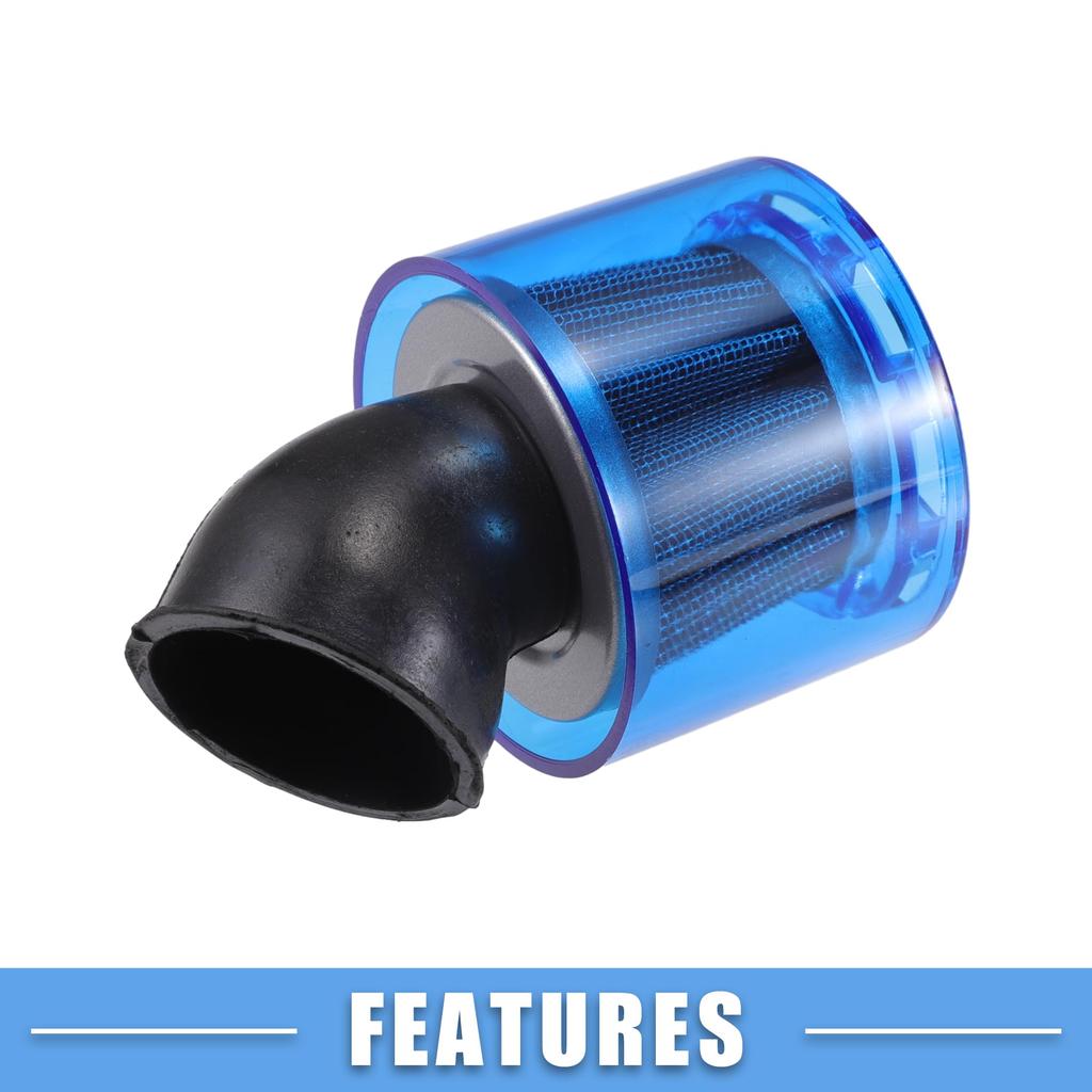 ABSOPRO Air Filter Cleaner for Most Dirt and Race Blue of Vent, 42mm/1.65" 110-125cc Motorcycles, ATVs, Mopeds, Bikes, Bikes, (Set 2)