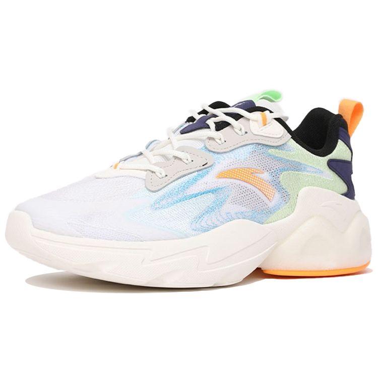 Anta Lifestyle Series Non-Slip Wear-Resistant Low-Top Dad Shoes Men Sneaker Blue White 112128891-3