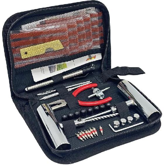 61Pcs Tire Repair Kit, Wheels Quick Seal, Universal Tire Repair Tools For Tire Repair For Car Truck Tractor Trailer Motorcycle
