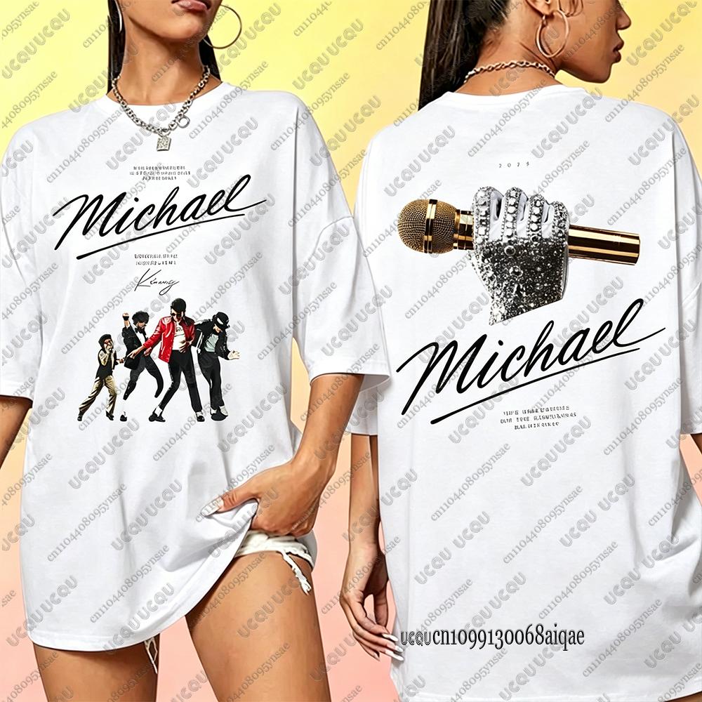 2026 Michael Jackson Movie Tshirts For Wounisex Comfortable Pure Cotton Tshirts Fans Commemorative Edition Tees Oversized Y2k Tops