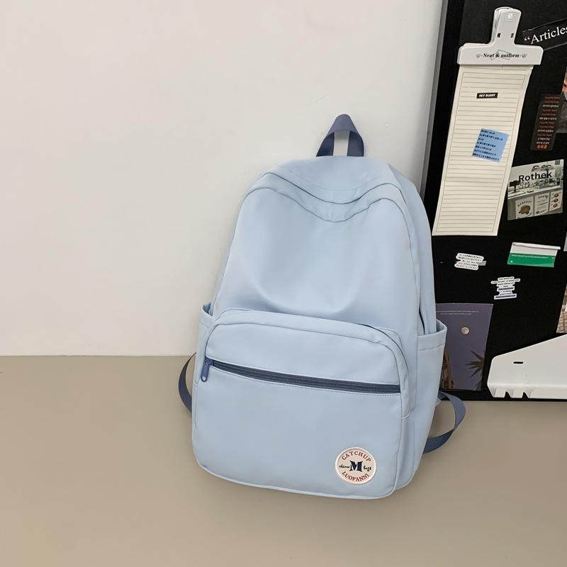 School bag backpack junior high school student large-capacity campus leisure school bag nylon outdoor simple sports travel backpack computer bag