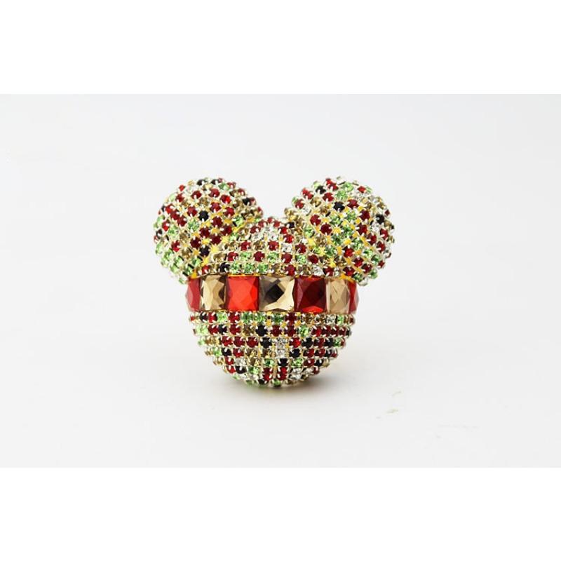 Rhinestone Mickey Car Air Vent Aromatherapy Clip Diamond Inlaid Car Air Conditioner Outlet Decoration