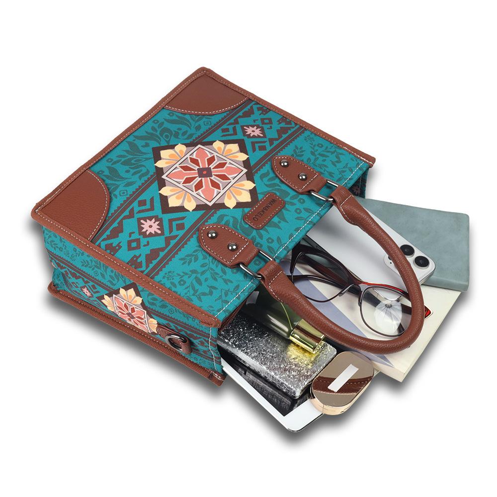 Multi-functional Bohemian-style Three-dimensional Versatile Mother-and-child Bag, Canvas Bag, Large-capacity Women's Bag