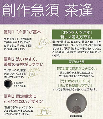 Yamakiikai Creative Teapot, Chaai Isshin, 10 x 9 x H10cm, Tokoname Ware, Y325