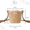 Harujio Basket Small Shoulder Drawstring Woven Yukata Basket Lightweight Mini Crossbody Shoulder Drawstring Japanese Trendy Bag, Bag, Women's Bag,