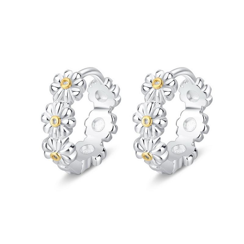 Koreanischer Stil Kleine Frische Gänseblümchen Ohrstecker für Damen Elegante Süße Niedliche Blumen Ohrstecker Hochzeitsparty Schmuck Geschenk