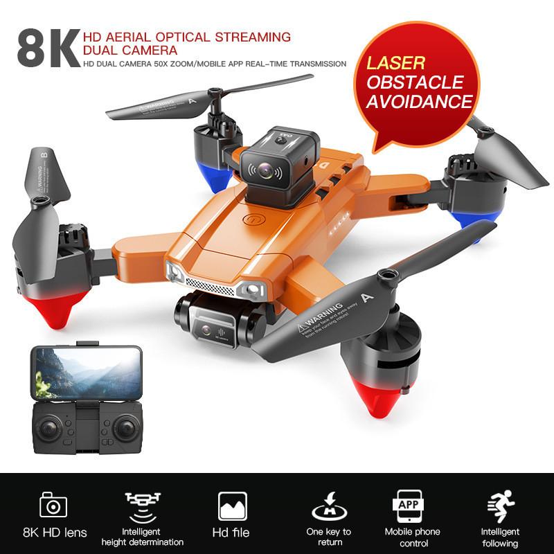 Js22 Foldable Obstacle-avoidance Drone With Hd Camera Colorful Lights Four-axis Remote Control Aircraft