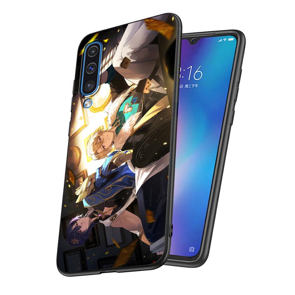 Black Swan Star Rail Sparkle Case for Samsung Galaxy A02s A70 A70s A20e A03s A20 A30 A30s A40 A50 A50s A10 TPU Black Phone Cover