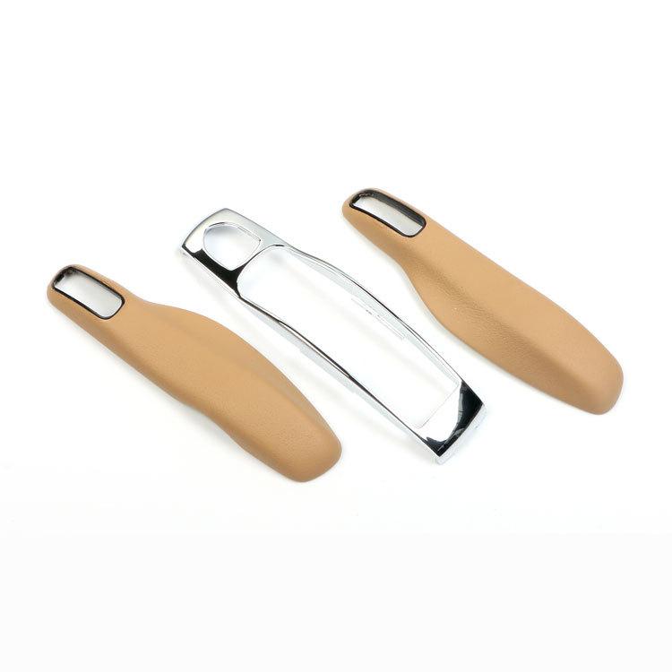 AABKT1 Leather Car Smart Key Cover Case Fob For Porsche 911 Macan Boxster Cayenne Panamera Taycan Cayman 971 9YA 718 Key Shell