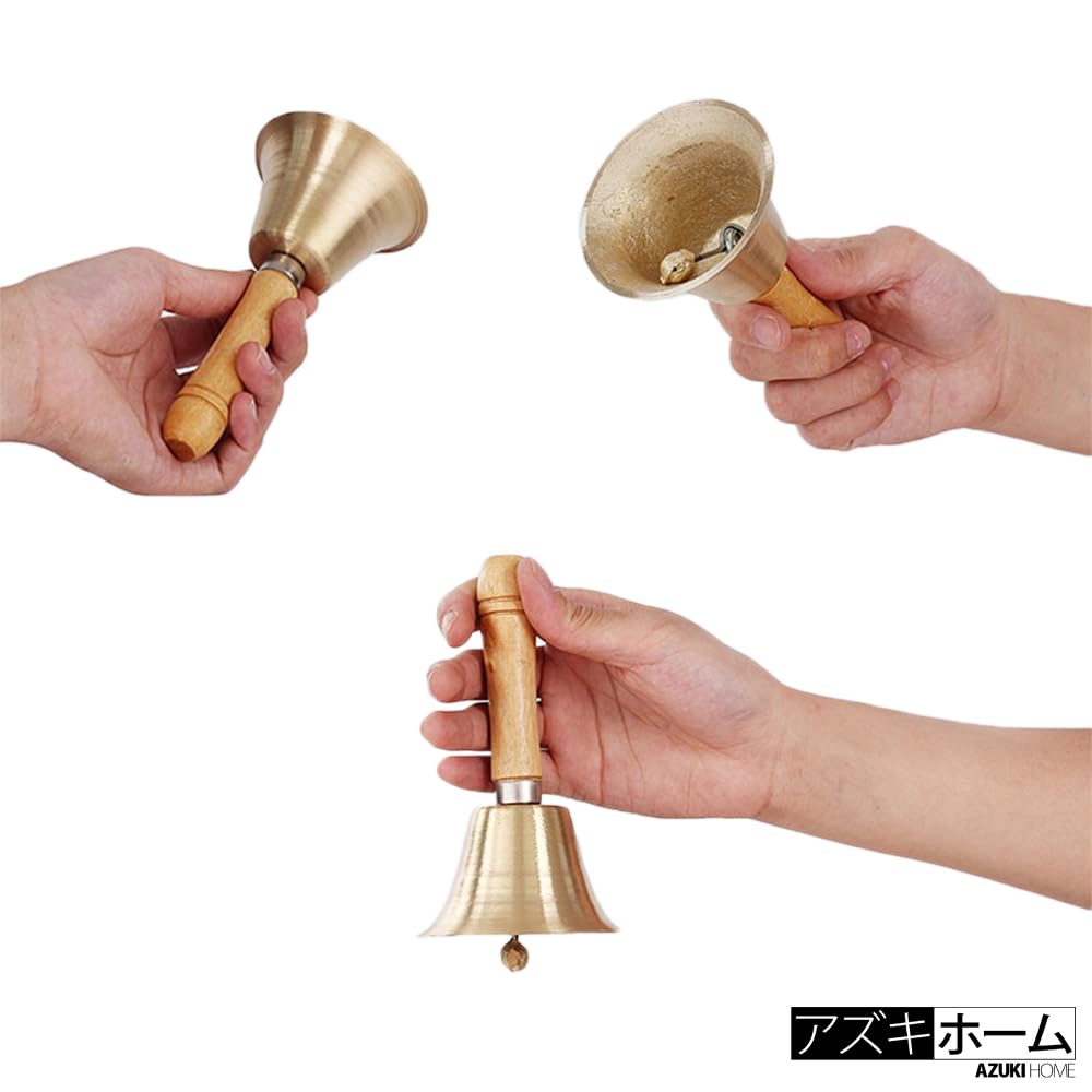 Hand dinner wooden wave loud big lucky for games bell, bell, handle, bell, volume, win, lottery, draw, event, winning, bingo,