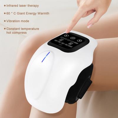 Heated Knee Massager Adjustable Heat Knee Wrap with LED Touch Screen & Vibration Rechargeable Knee Heating Pad for Joint Care